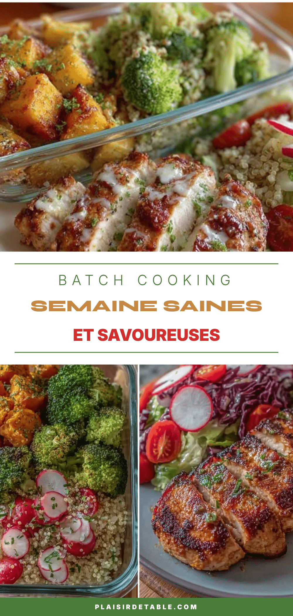 batch cooking semaine équilibrée recipe