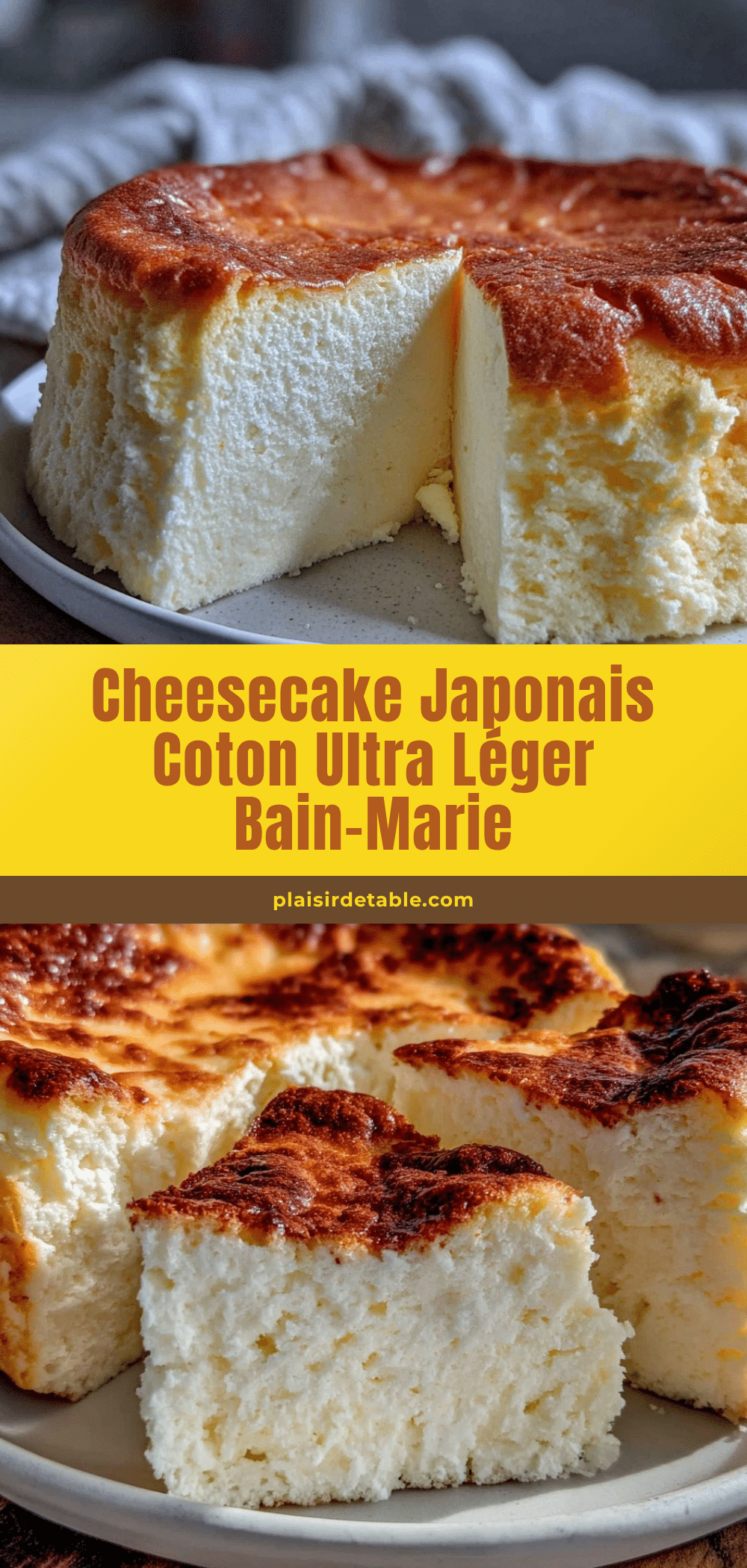 cheesecake japonais coton sans gélatine recipe