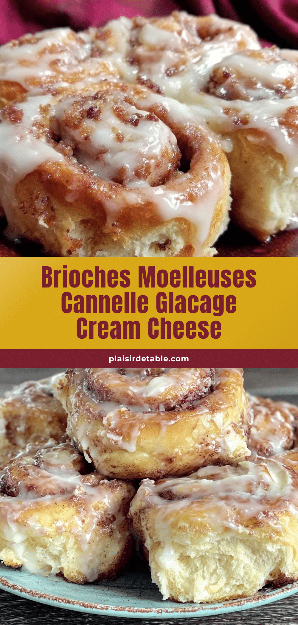 cinnamon rolls au glaçage cream cheese recipe