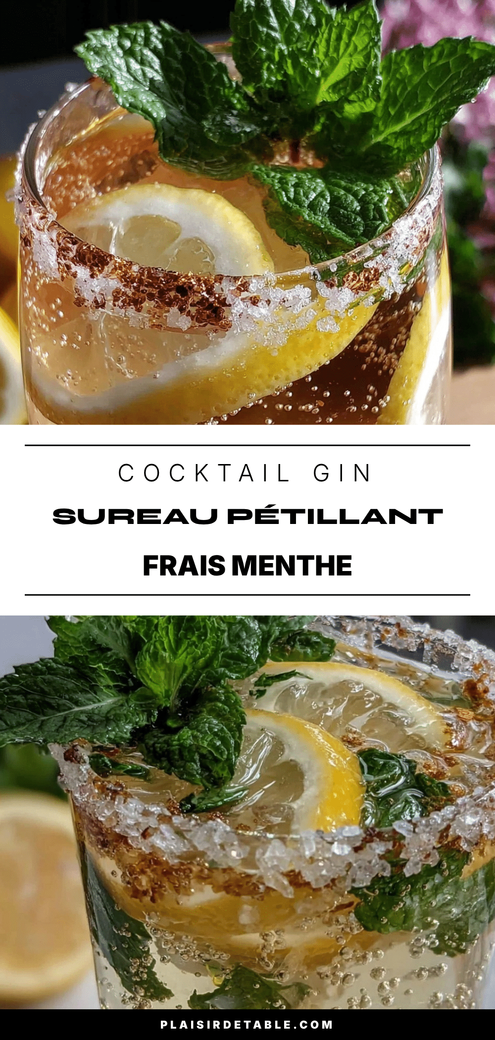 cocktail gin sureau menthe recipe