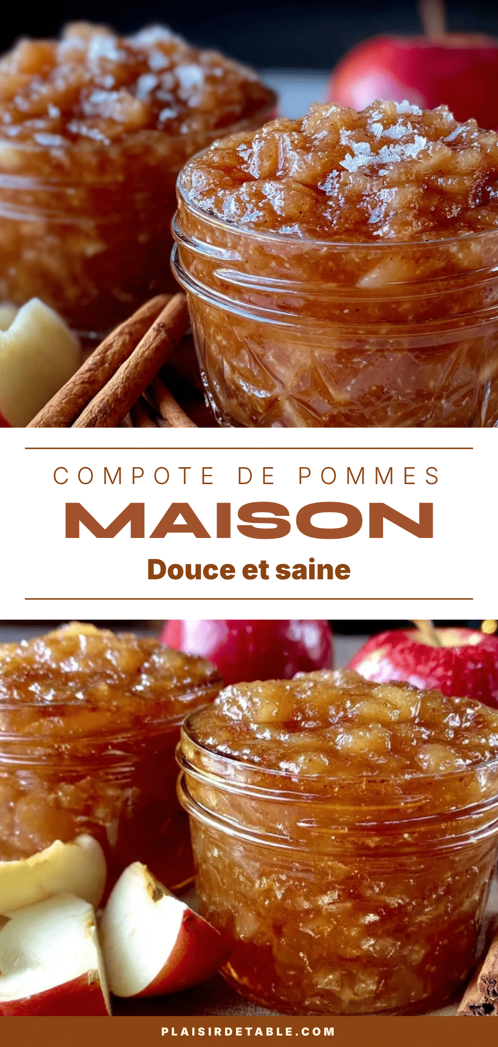compote de pommes maison à la cannelle sans sucre recipe