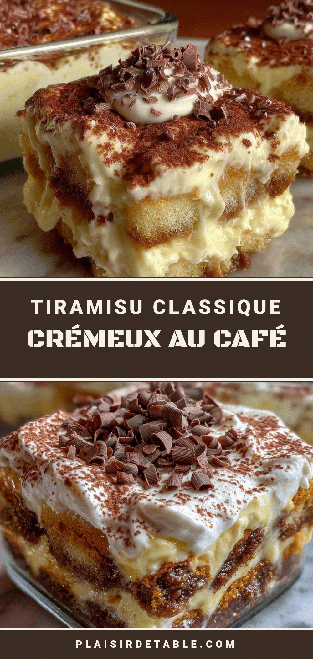 crémeux tiramisu classique au café italien recipe