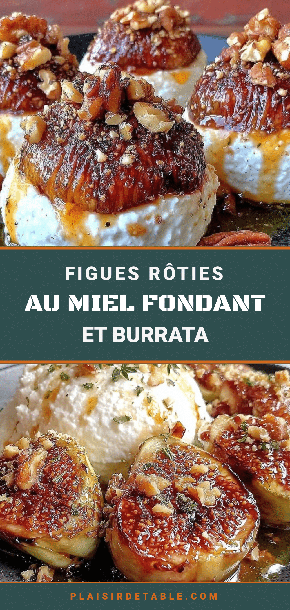 figues rôties au miel et burrata recipe