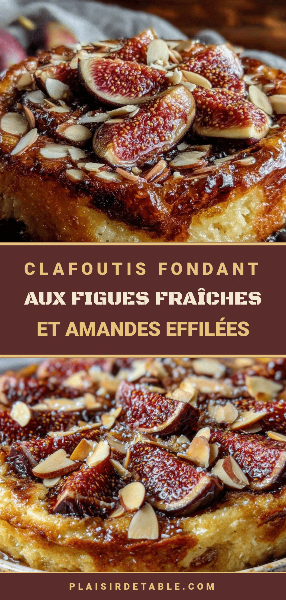 fondant clafoutis aux figues fraîches et amandes effilées recipe
