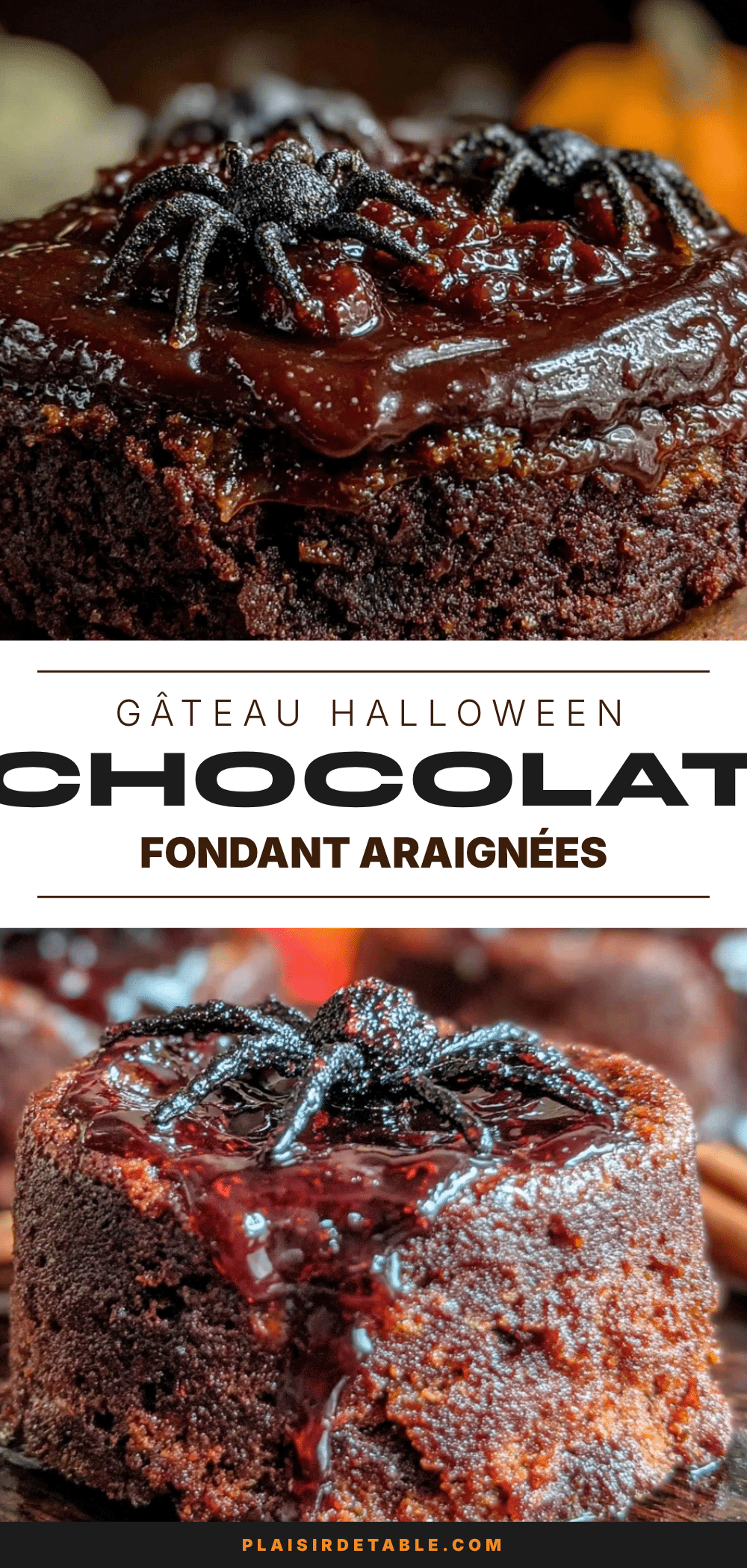 gâteau halloween chocolat fondant recipe