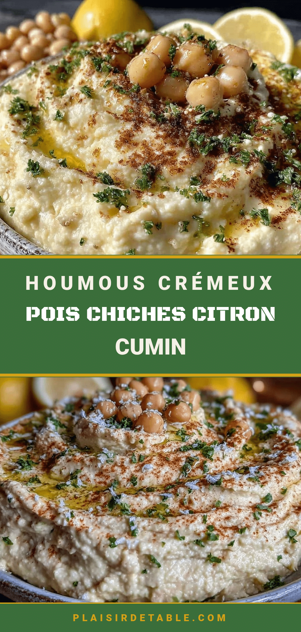 houmous maison crémeux recipe