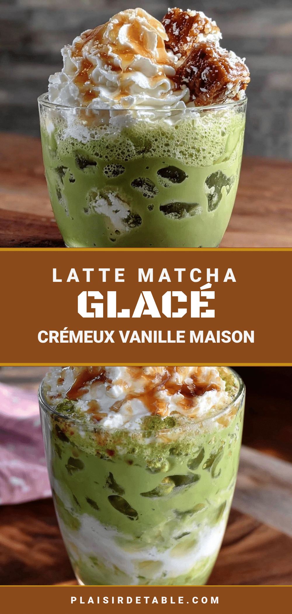 latte matcha glacé recipe