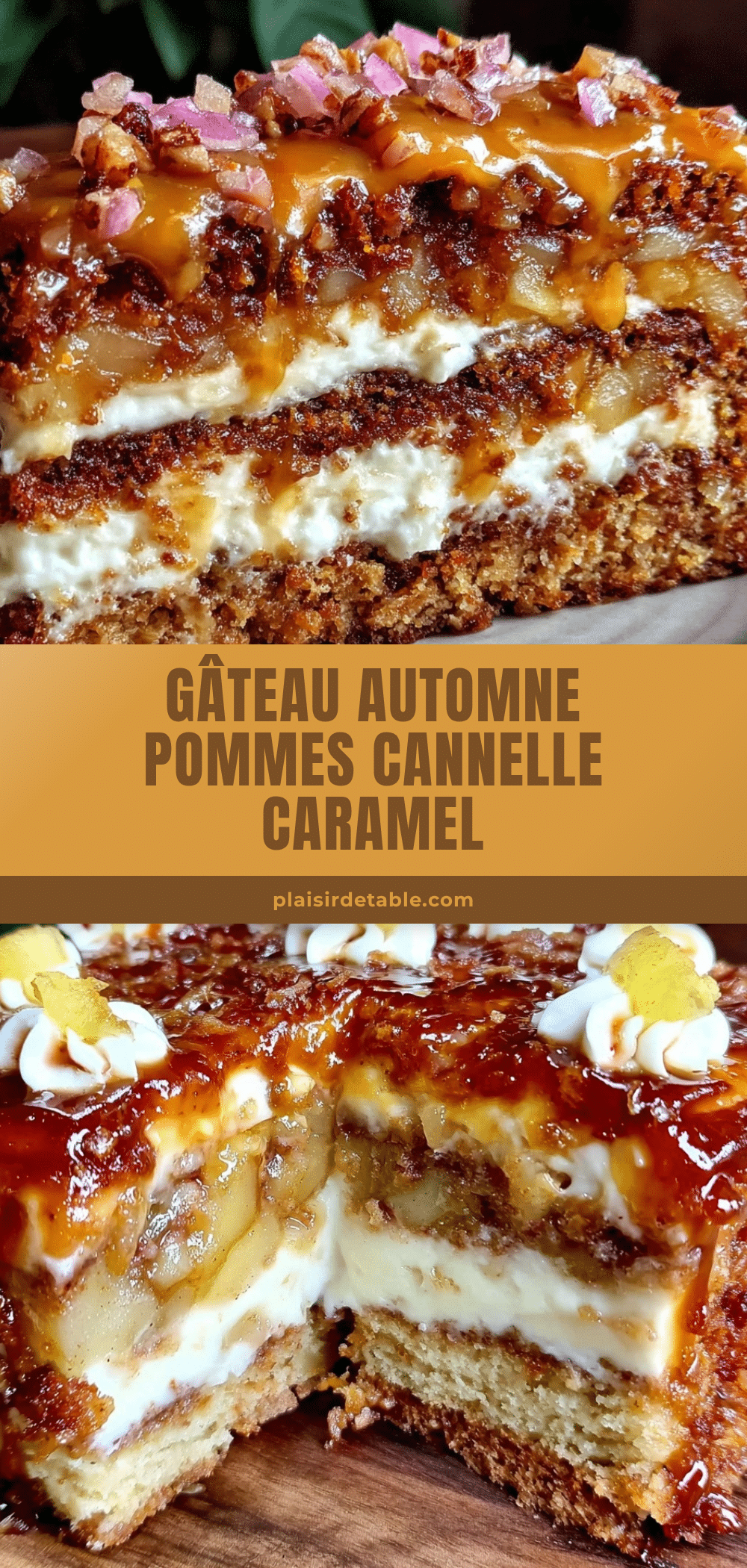 layer cake automne cannelle pommes caramel beurre salé recipe