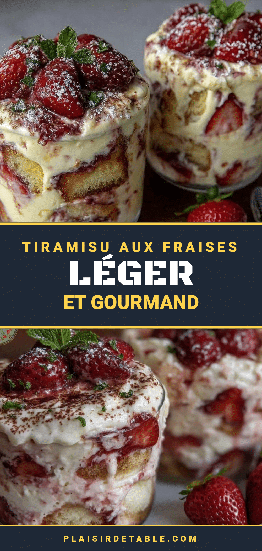léger tiramisu aux fraises sans alcool recipe