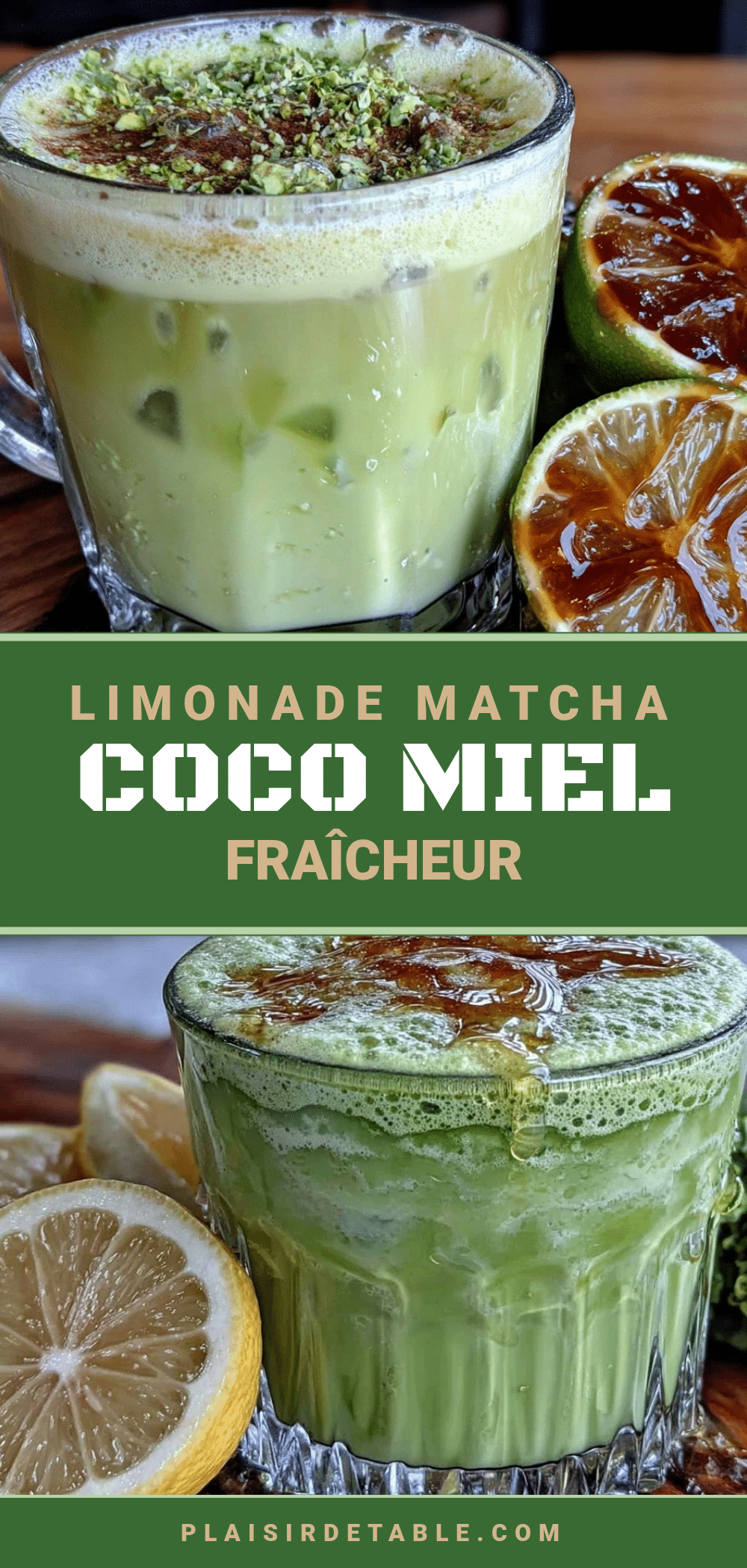 limonade matcha coco miel recipe