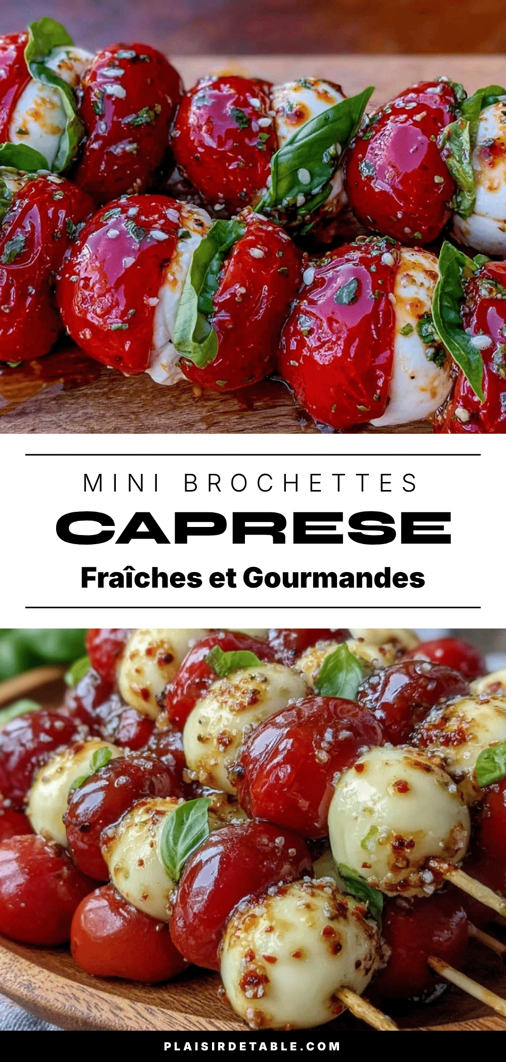 mini brochettes caprese au basilic recipe