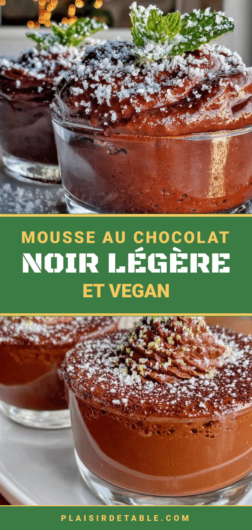 mousse au chocolat noir vegan à laquafaba recipe