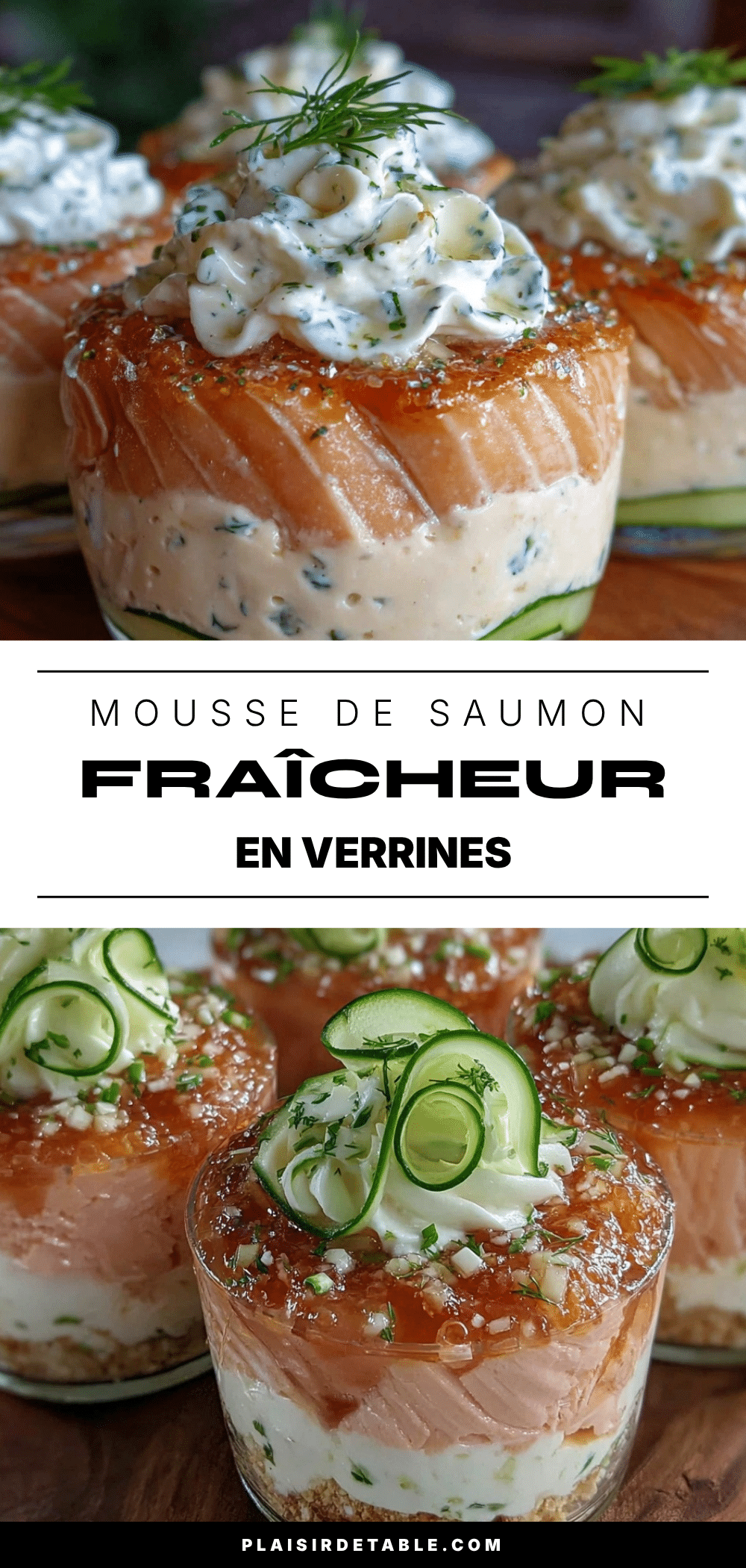 mousse de saumon en verrines recipe