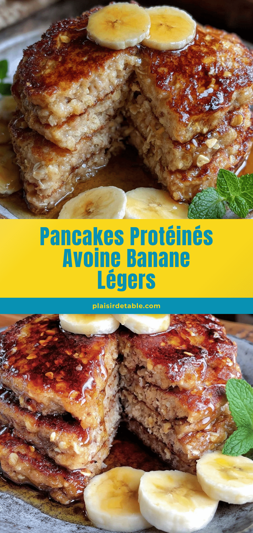 pancakes protéinés avoine banane recipe