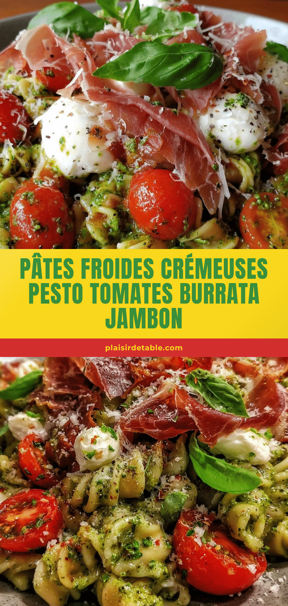 pasta froide au pesto recipe