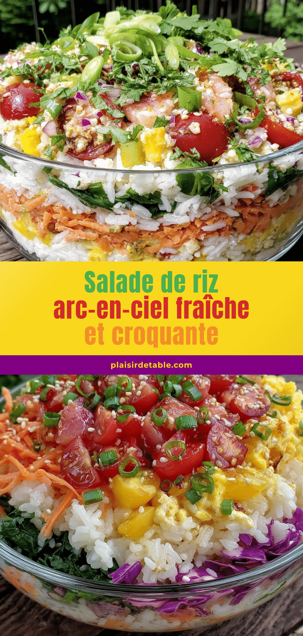 salade de riz arc-en-ciel croquante recipe