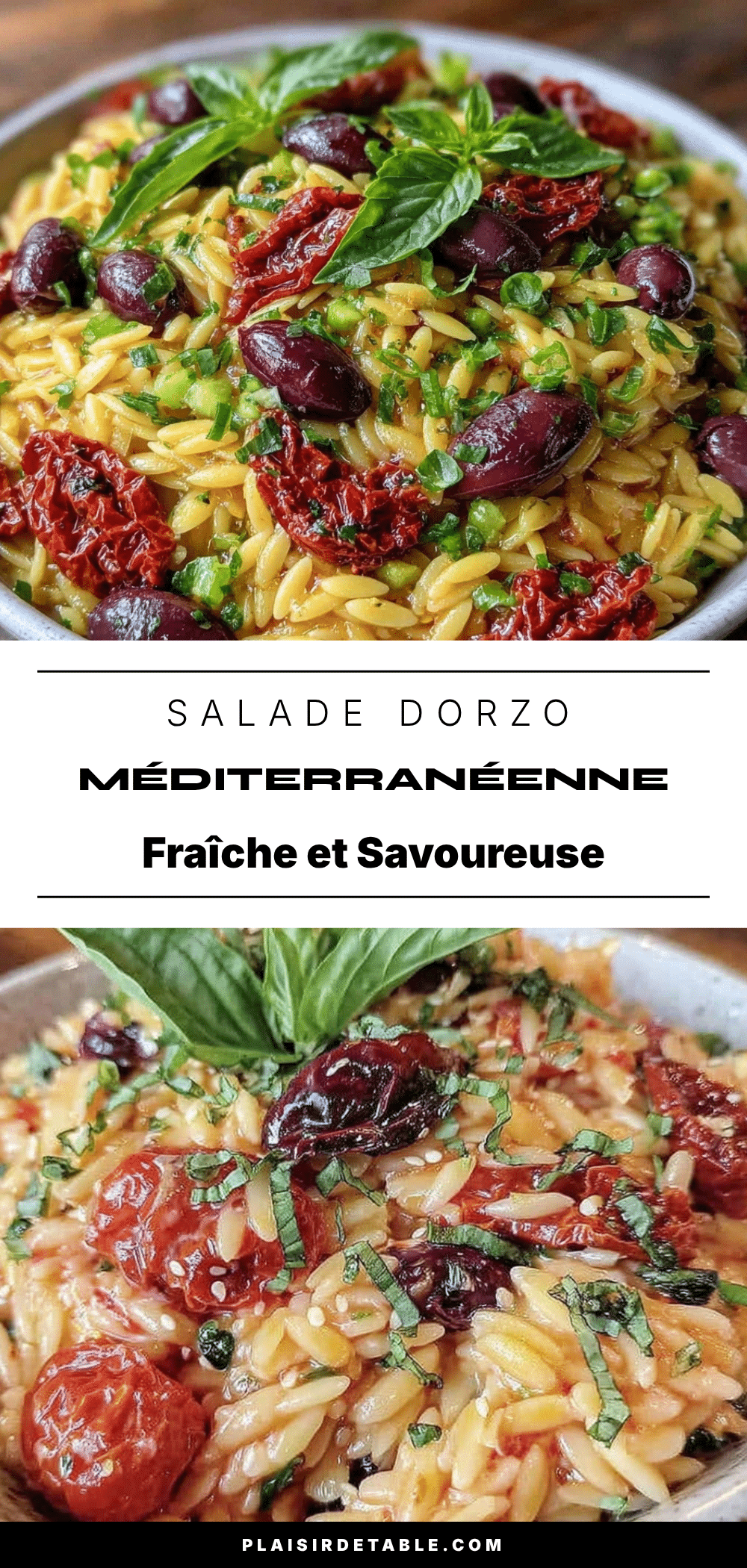 salade dorzo méditerranéenne au basilic citronné recipe