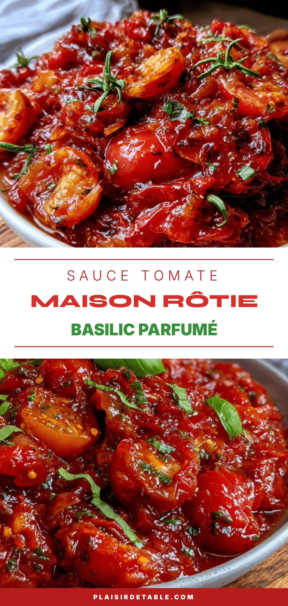 sauce tomate maison rôtie au four basilic et ail recipe