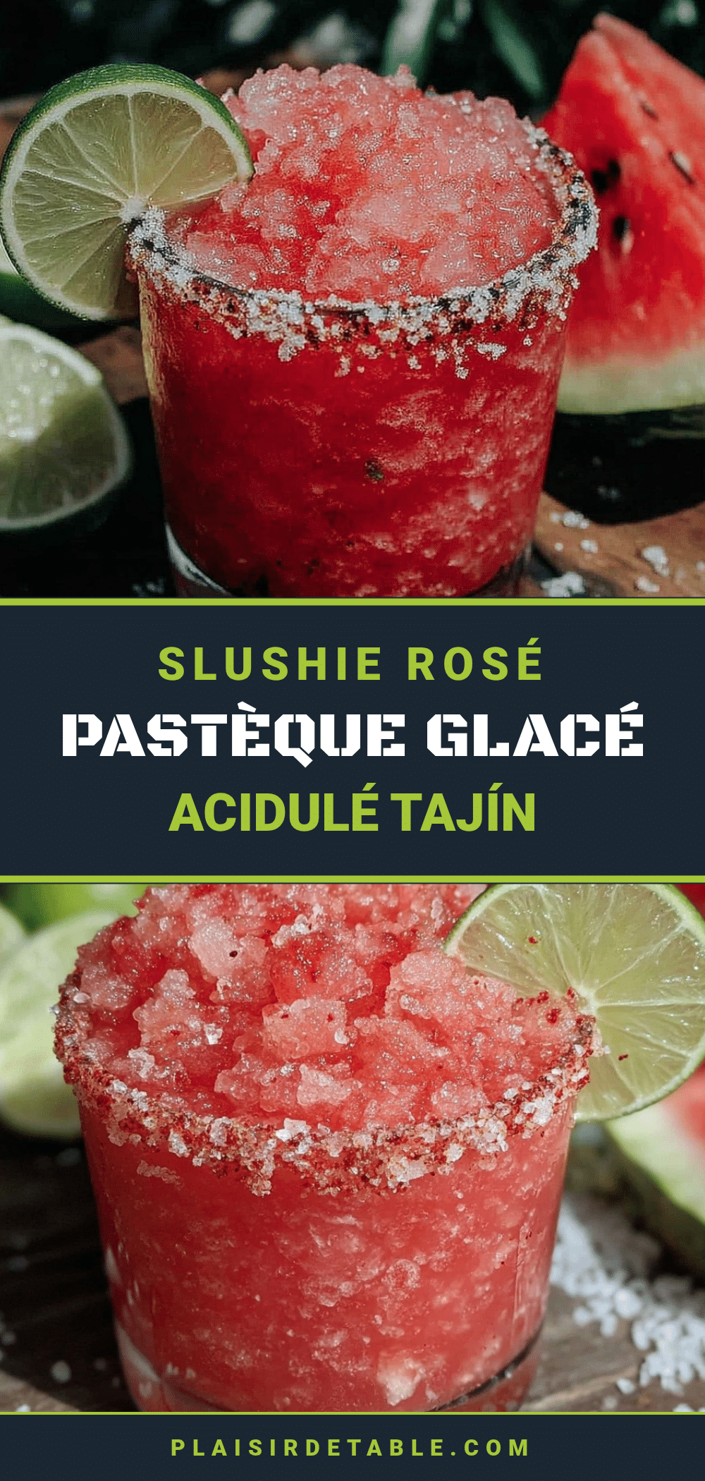 slushie rosé pastèque tajín recipe