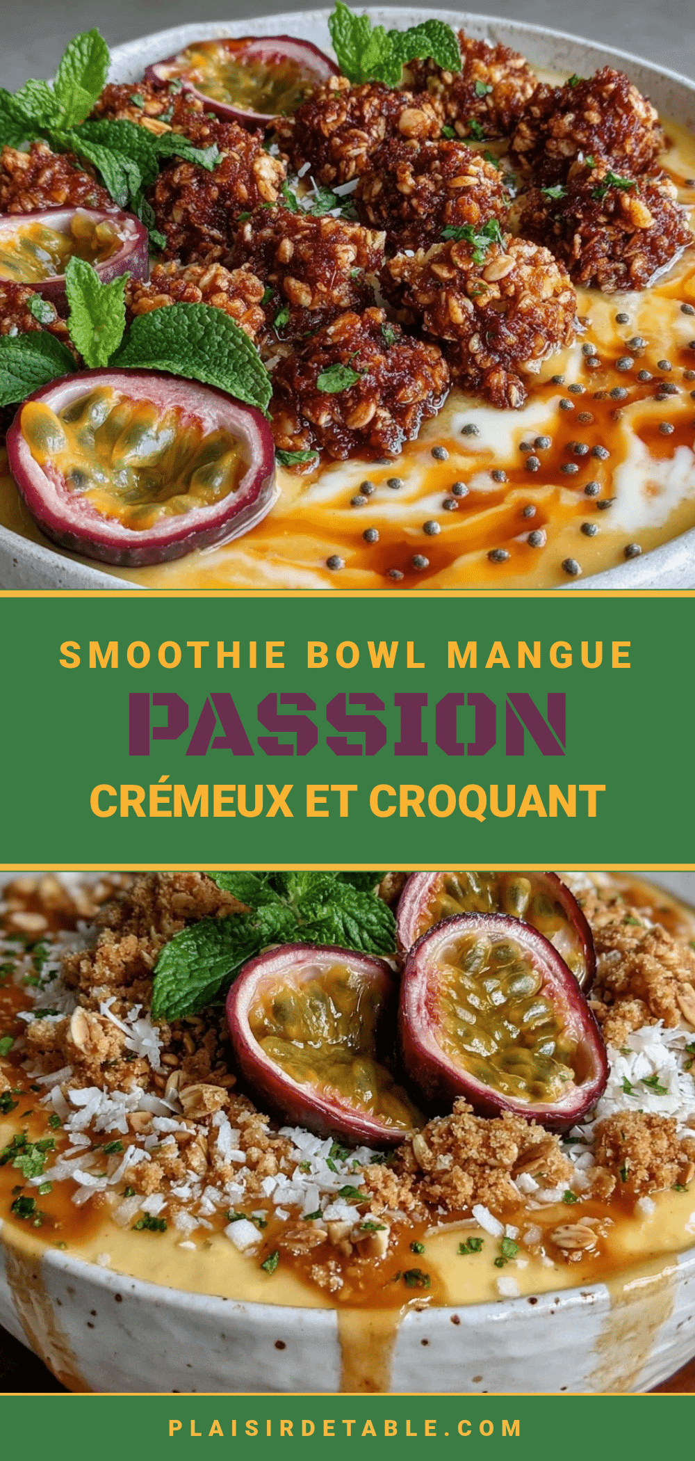 smoothie bowl mangue passion recipe