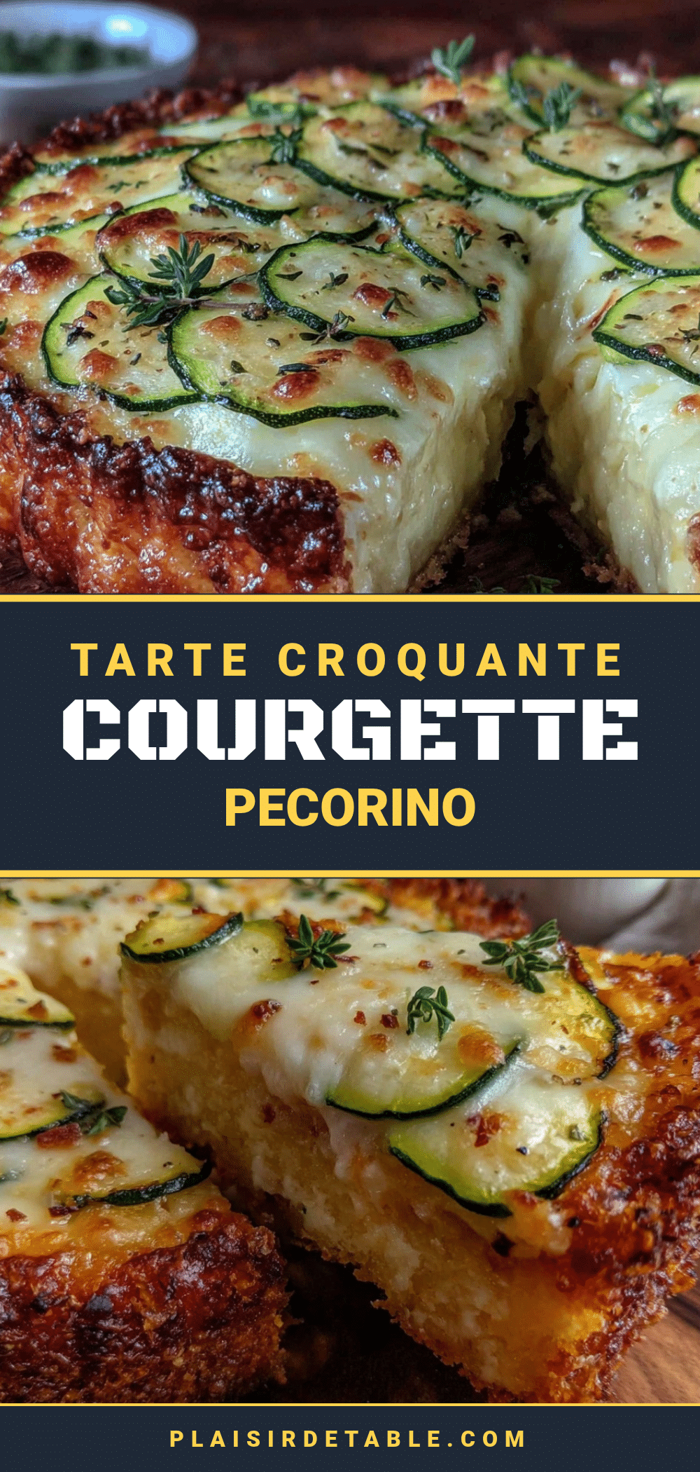 tarte courgette pecorino aux herbes fraîches recipe