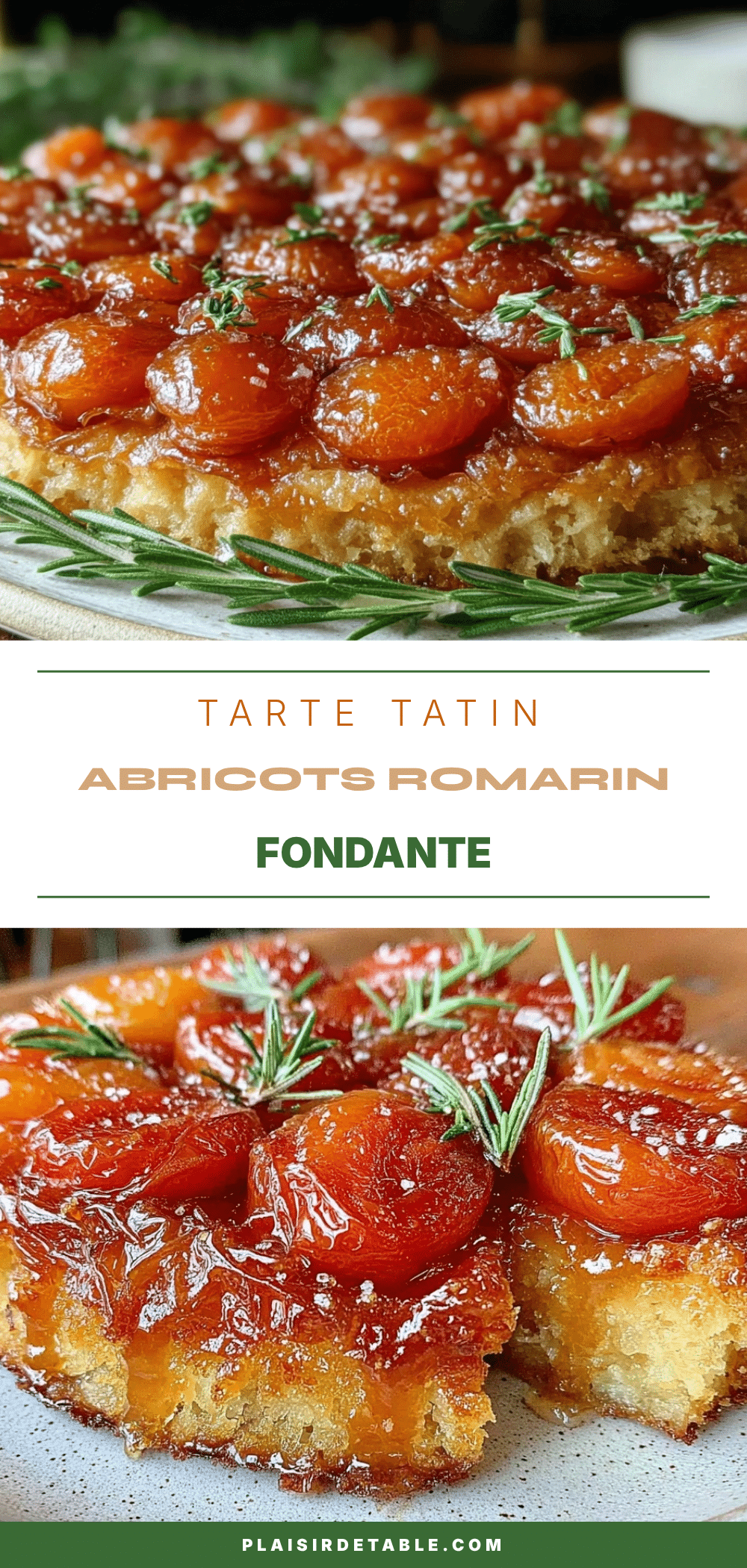 tarte tatin aux abricots et romarin recipe
