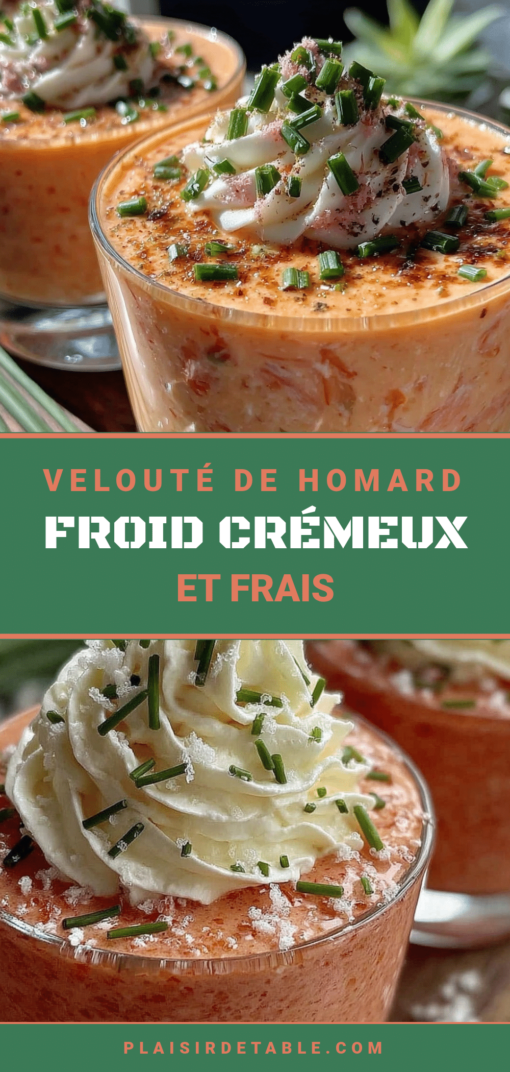 velouté de homard froid en verrine recipe