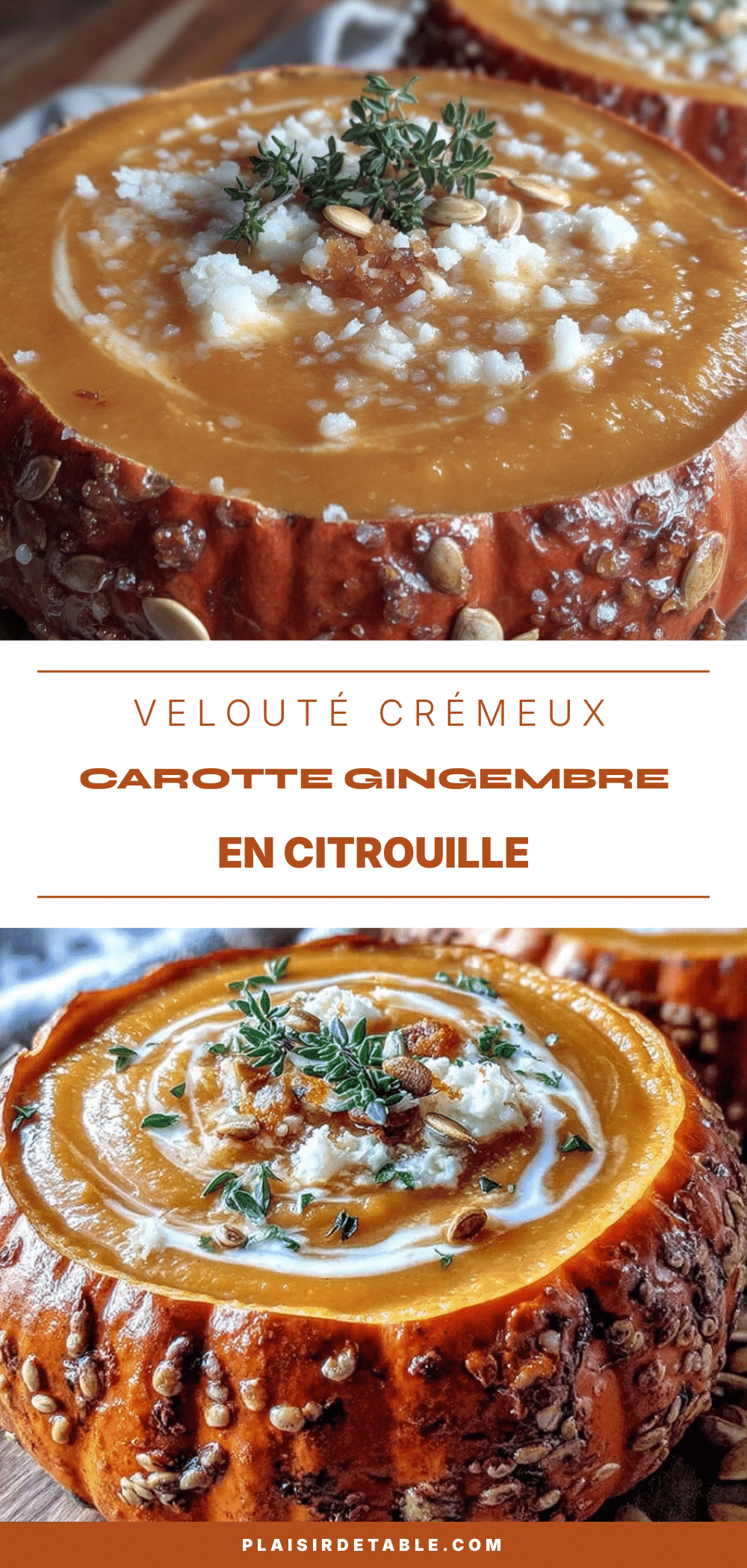 velouté dHalloween carotte gingembre citrouille recipe
