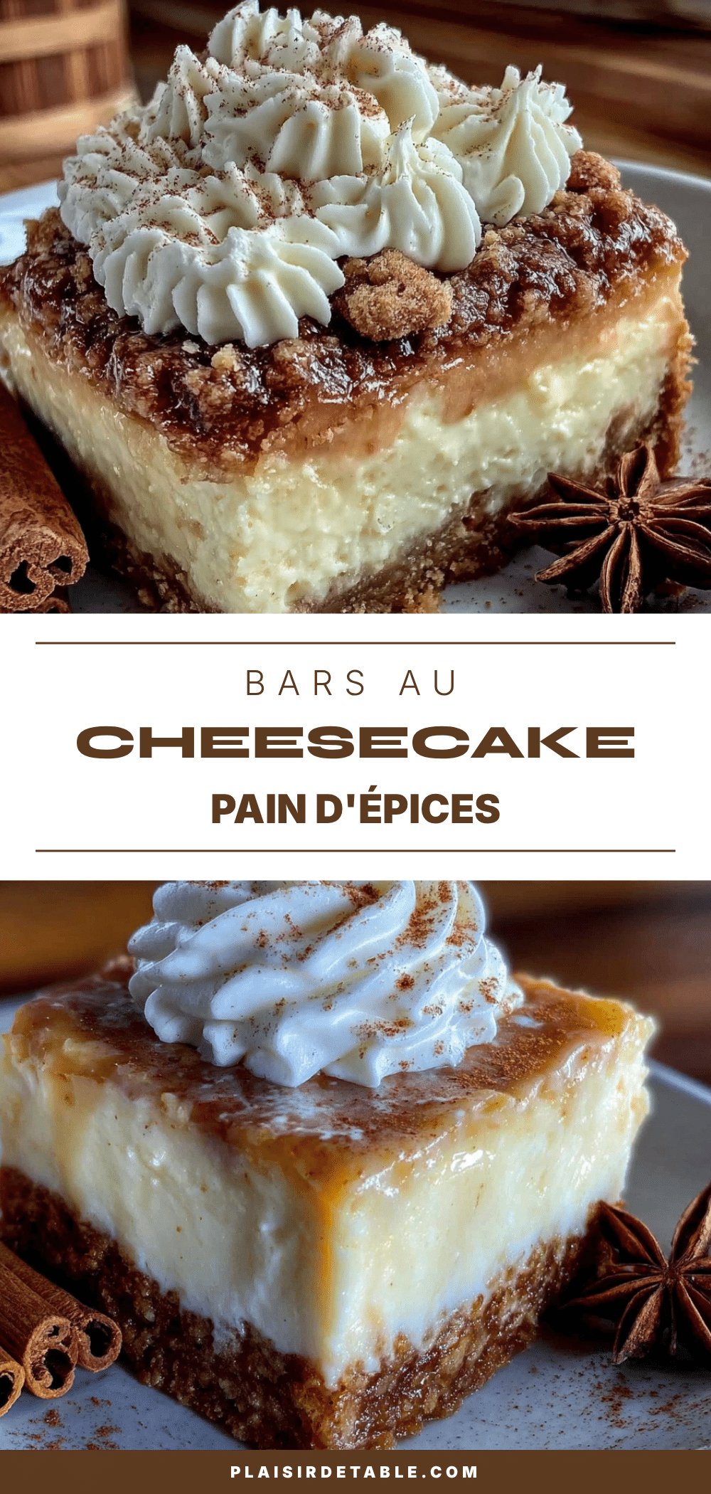 barres au cheesecake pain dépices recipe