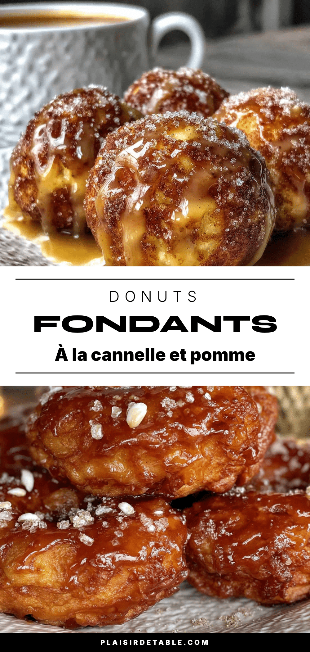 beignets fondants à la cannelle et au cidre de pomme recipe