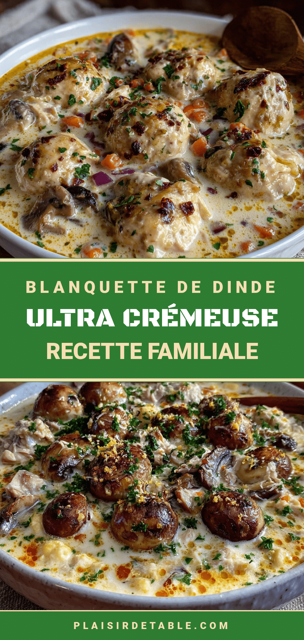 blanquette de dinde maison recipe