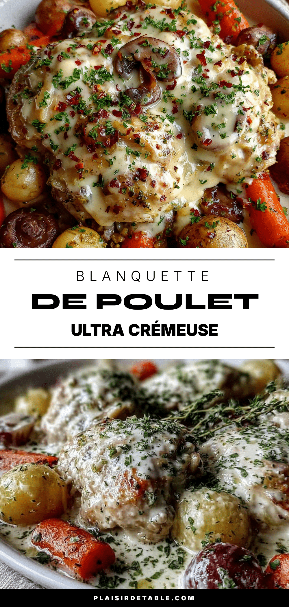 blanquette de poulet ultra crémeuse recipe