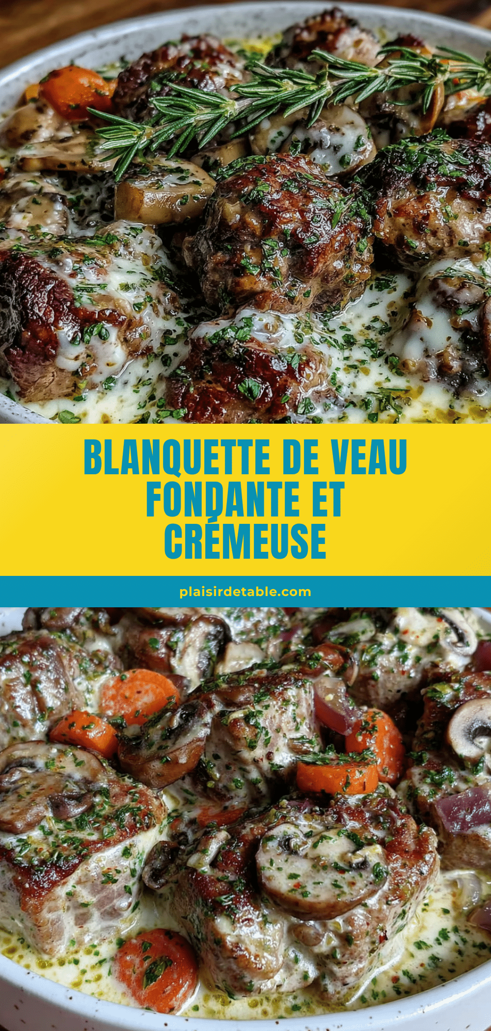 blanquette de veau à la mijoteuse recipe