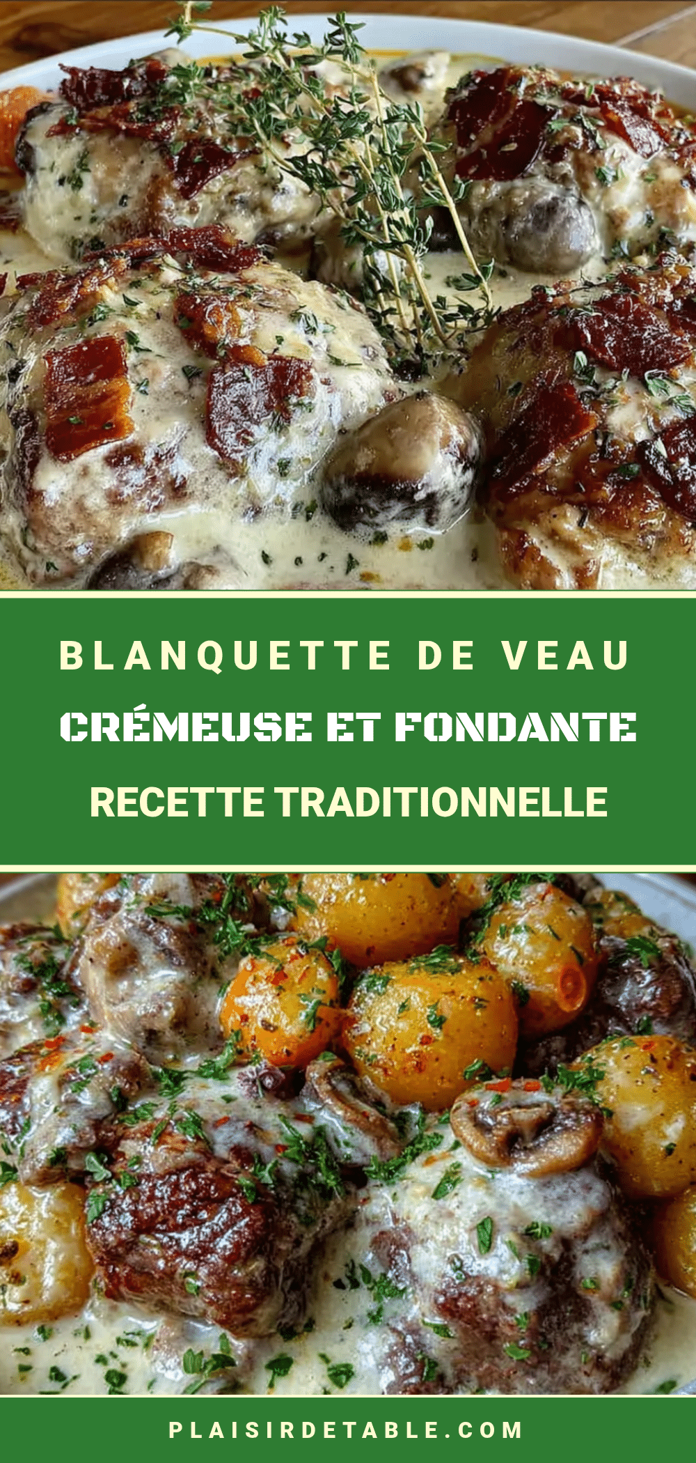 blanquette de veau crémeuse fondante recipe
