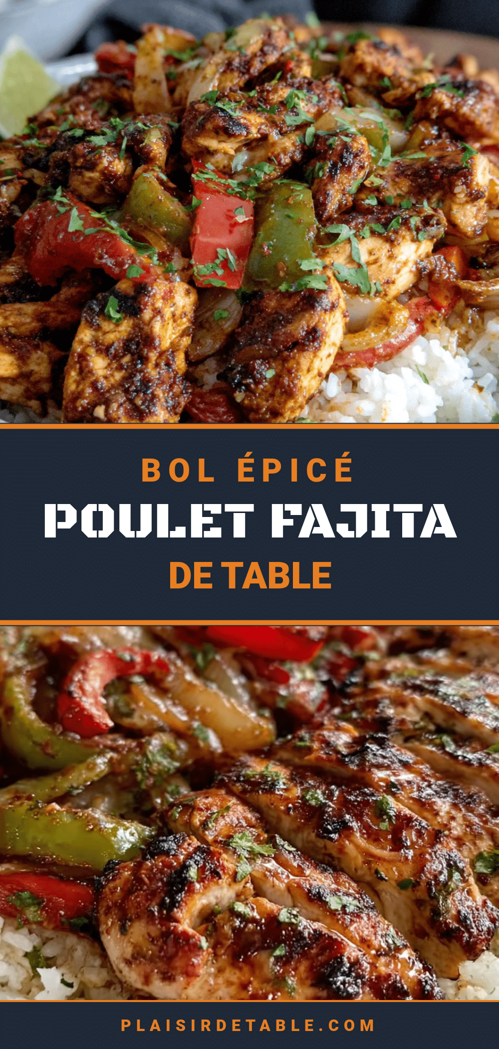 bol épicé de poulet fajita recipe