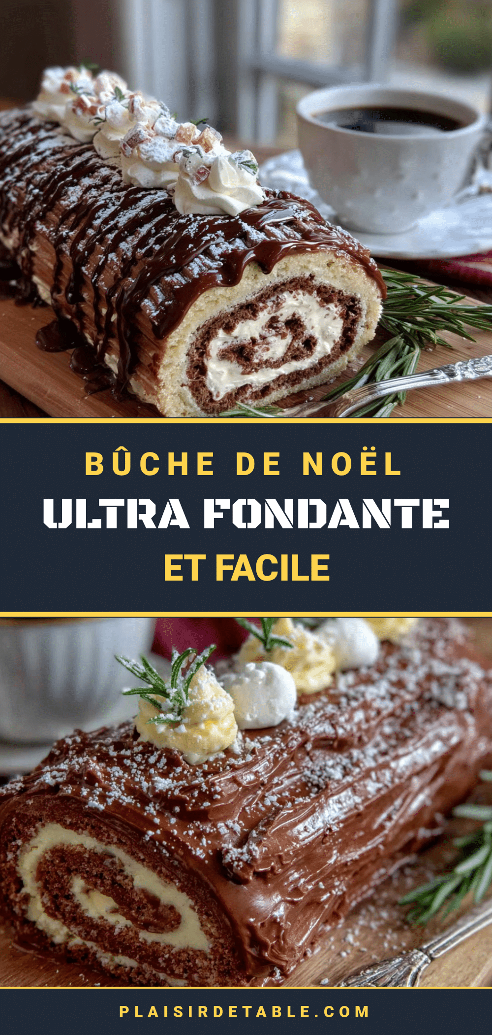 bûche de Noël ultra fondante et facile recipe