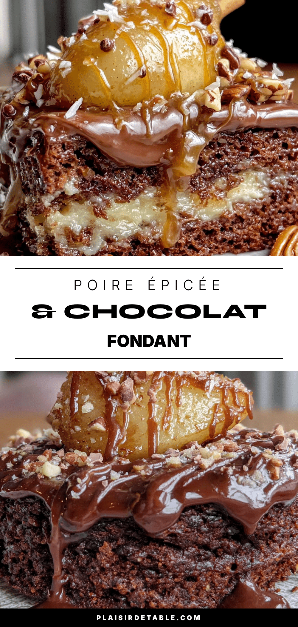gâteau poire épicée chocolat fondant recipe