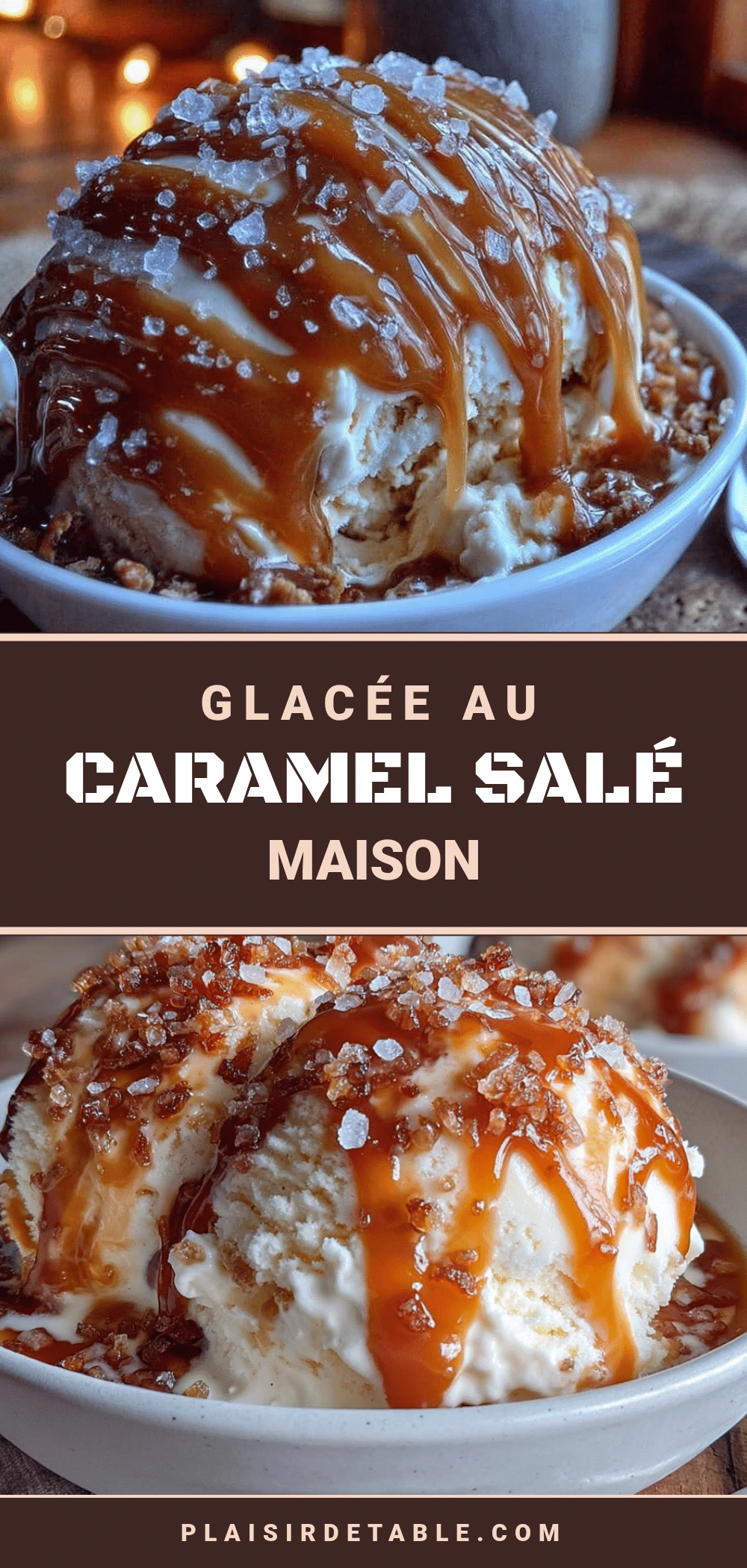 glace no-churn au caramel salé recipe