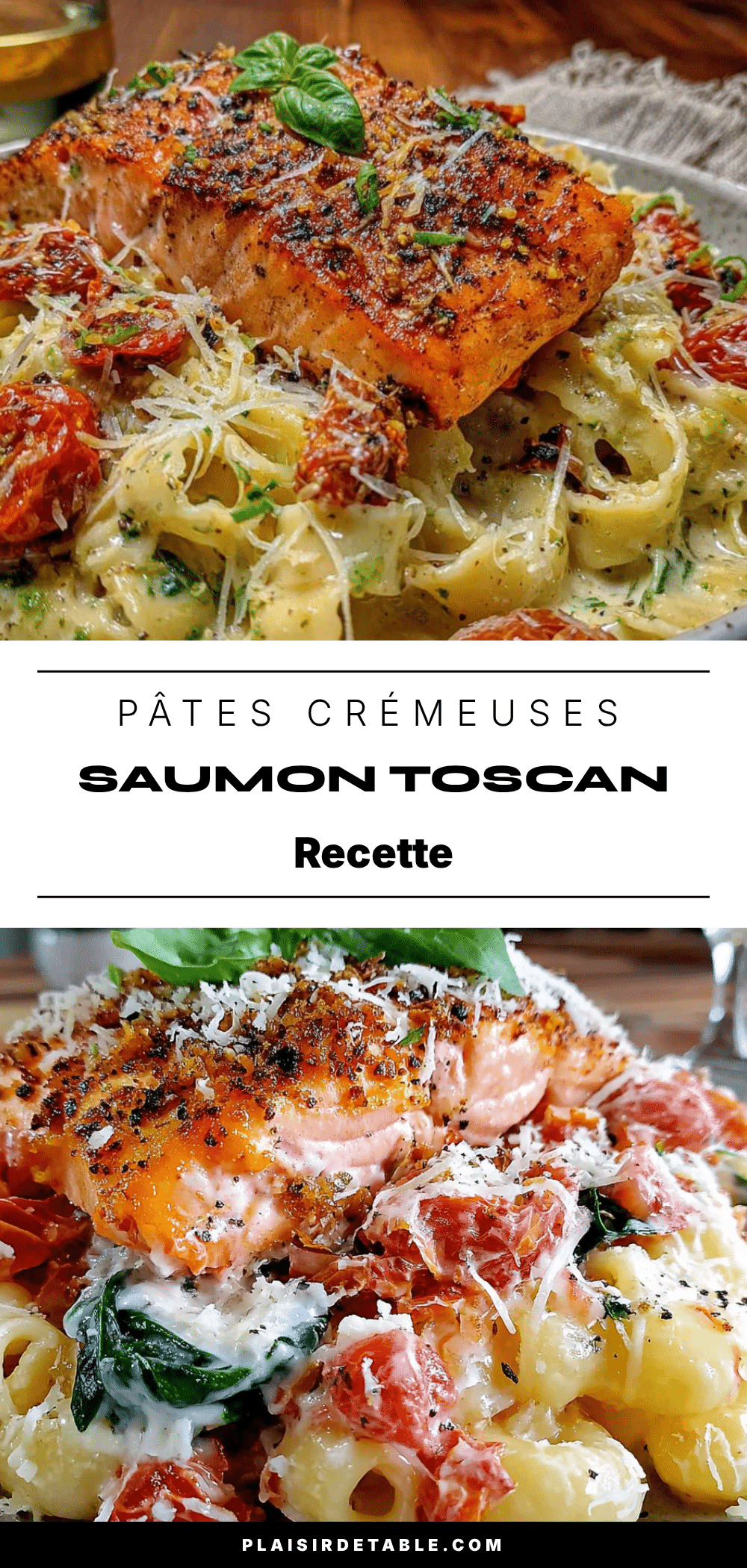 pâtes au saumon toscan crémeuses recipe