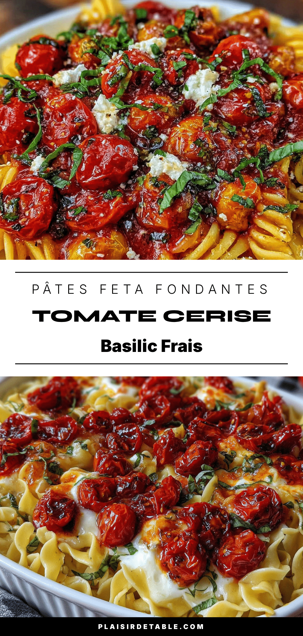 pâtes feta fondantes aux tomates cerises rôties recipe
