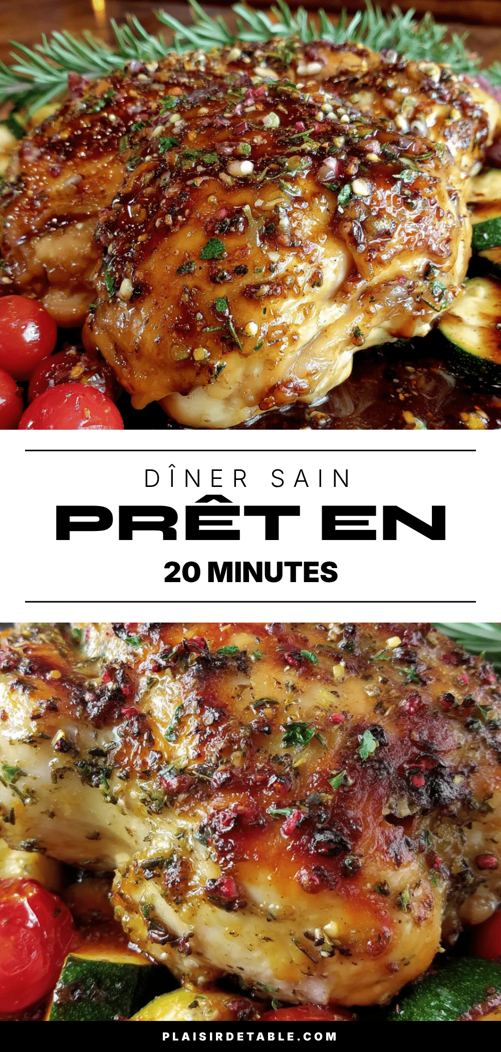 poulet balsamique sur plaque recipe
