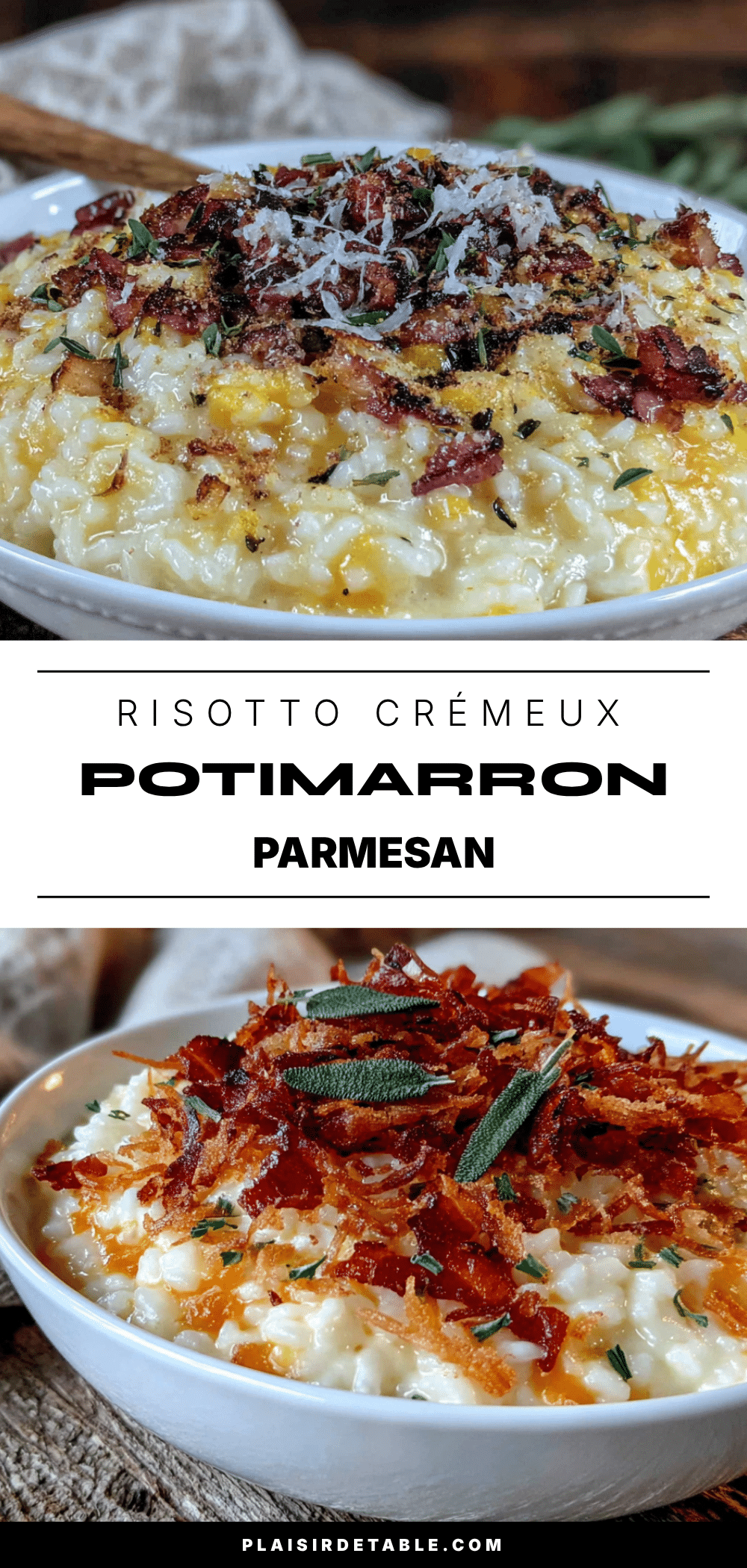 risotto crémeux potimarron parmesan facile recipe