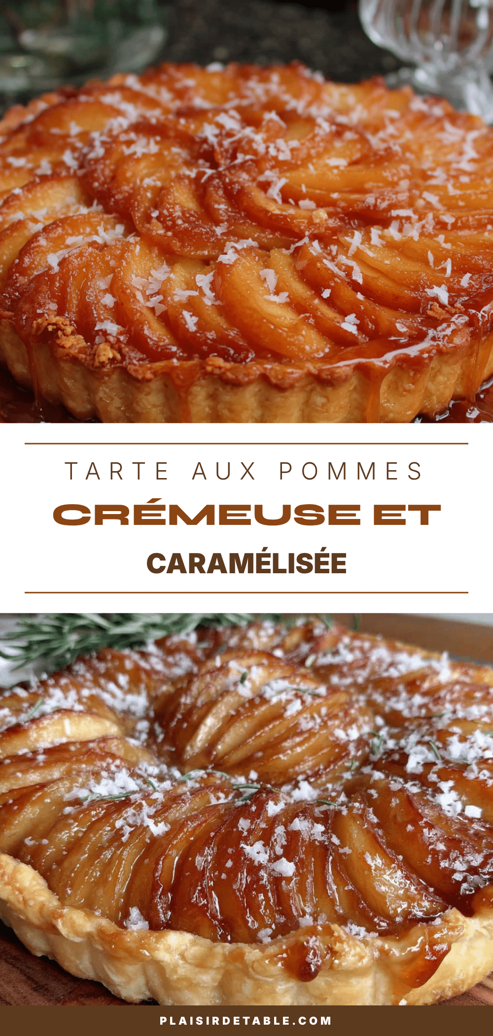 tarte aux pommes parfaite à la crème anglaise recipe