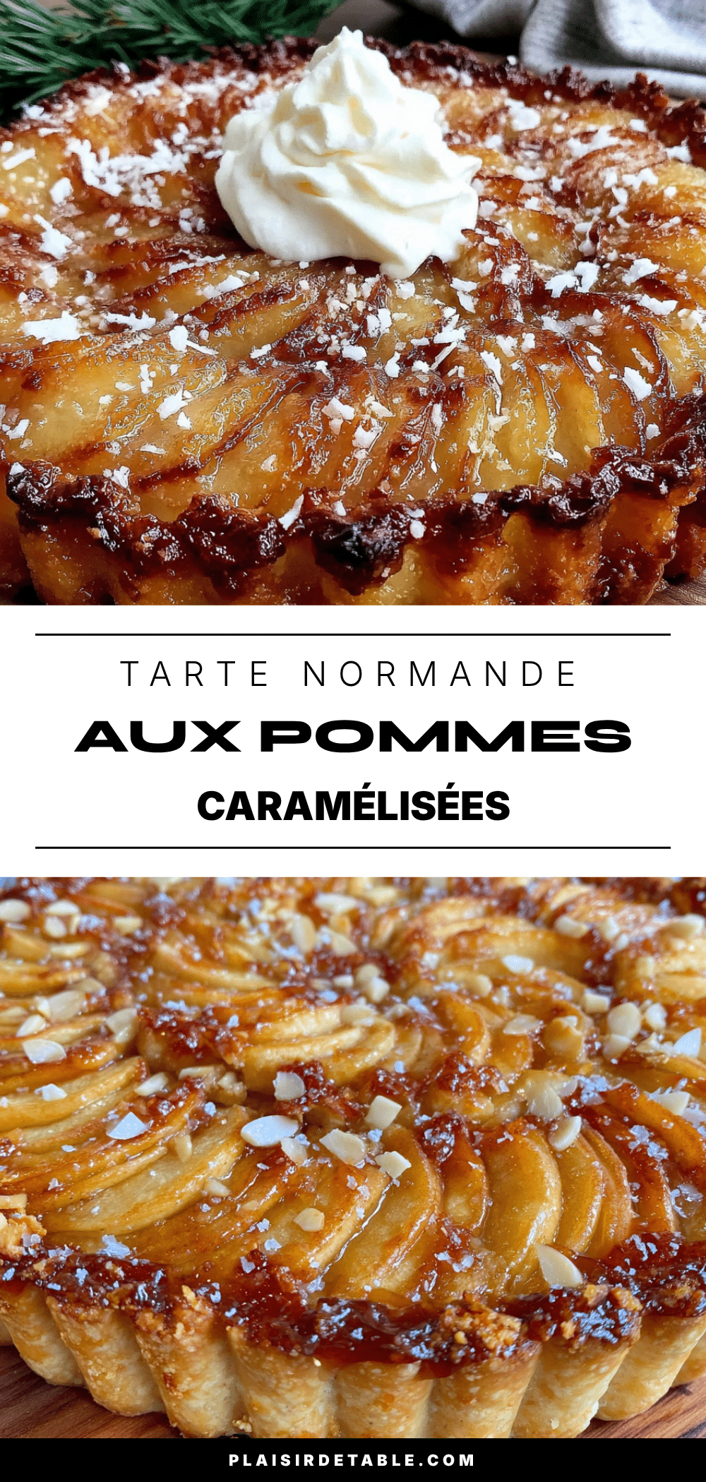 tarte normande aux pommes caramélisées recipe