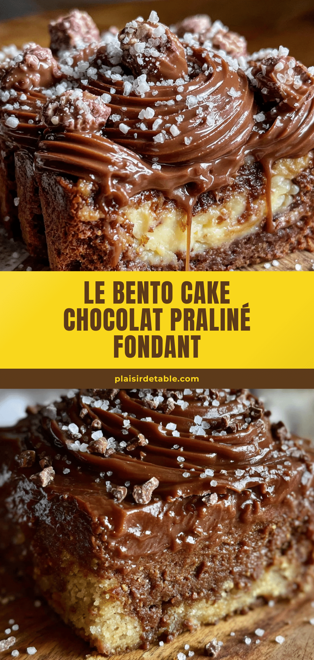 bento cake chocolat praliné fondant recipe