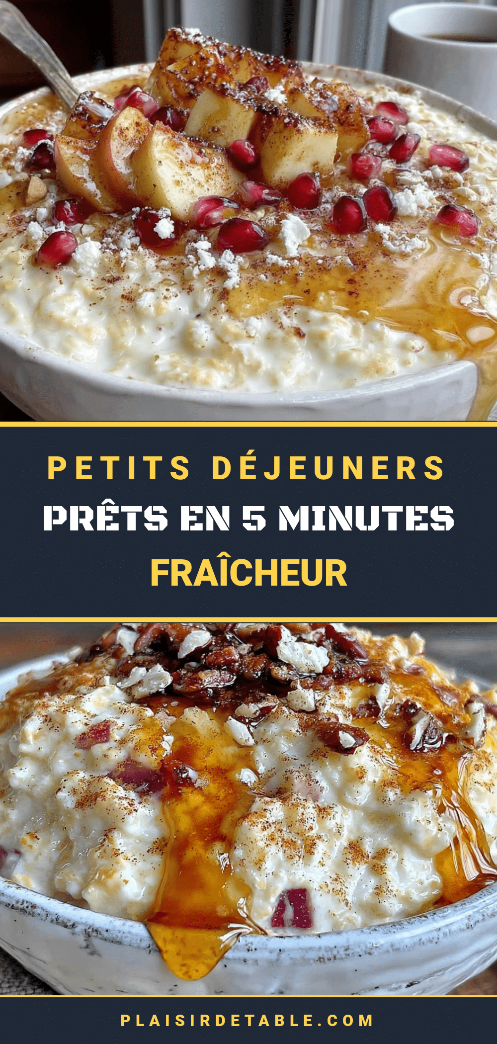 bol de flocons d’avoine crémeux aux pommes Honeycrisp et cannelle recipe