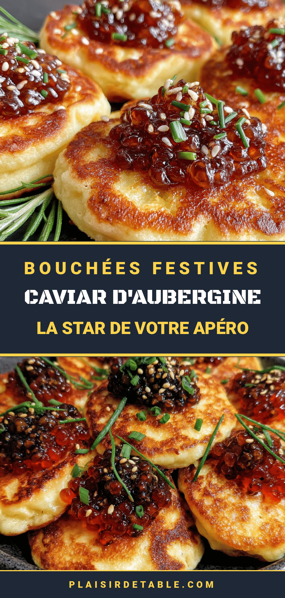 bouchées festives caviar d’aubergine recipe