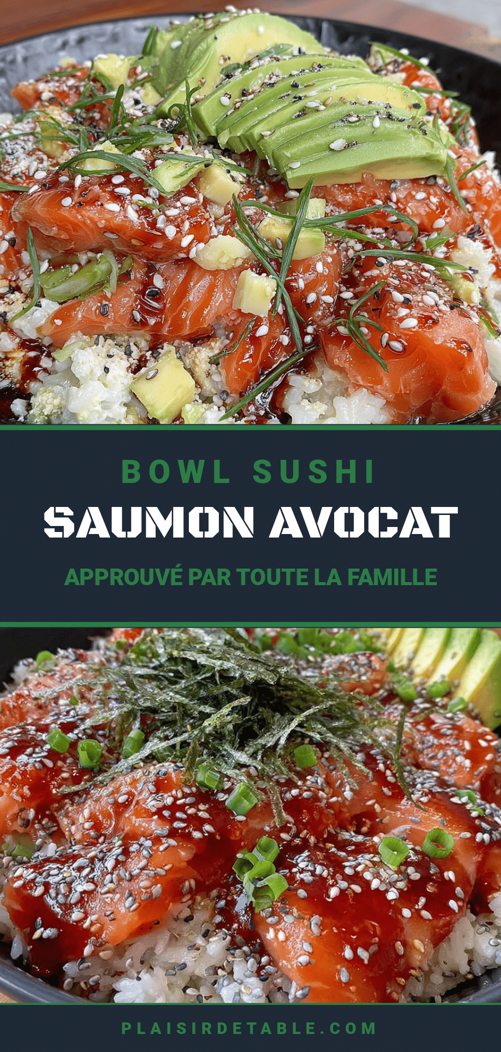 bowl sushi saumon avocat recipe