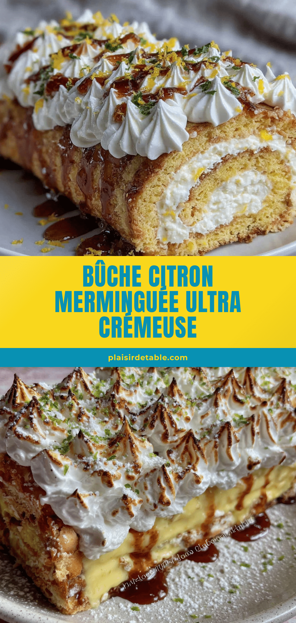 bûche citron meringuée recipe