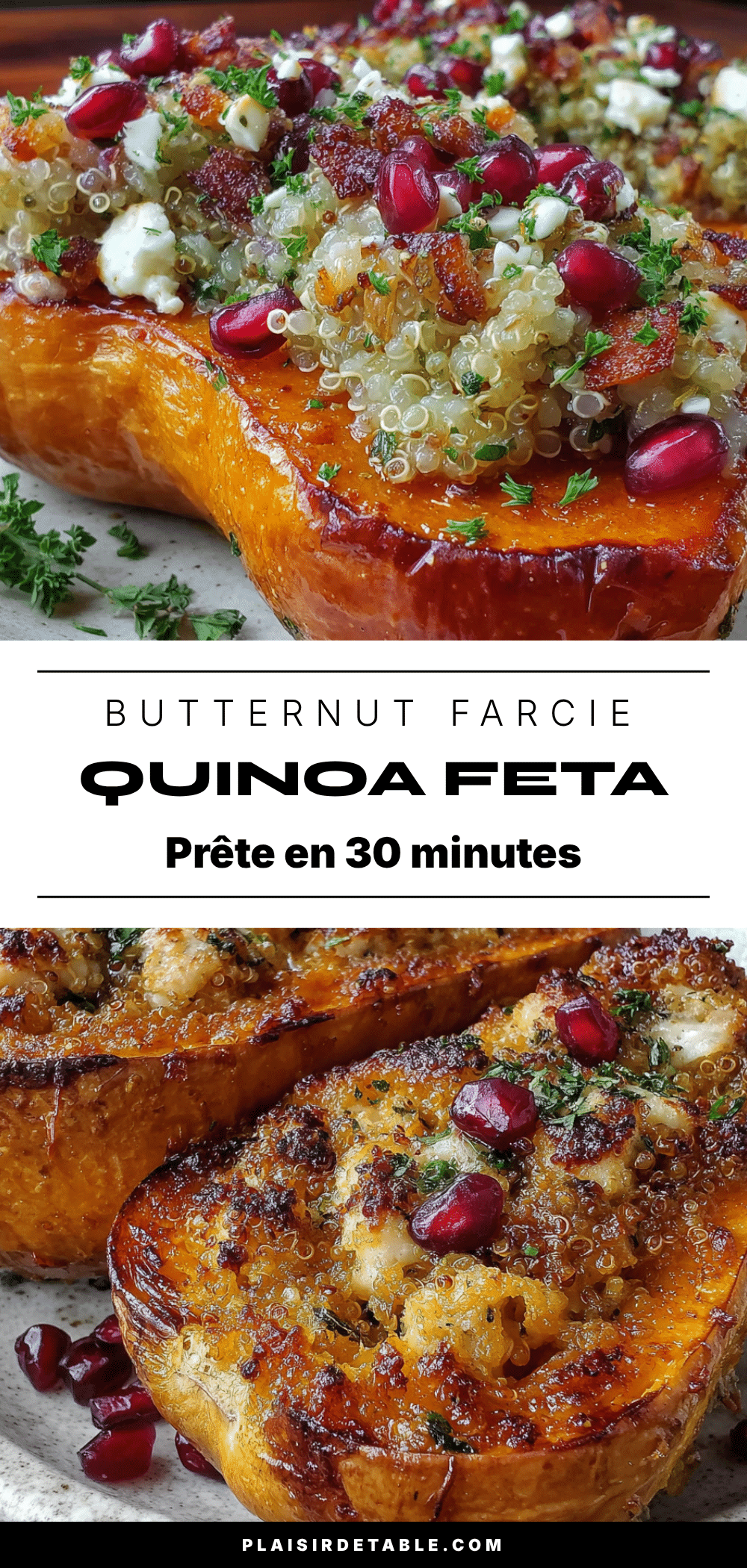 butternut farcie quinoa feta recipe